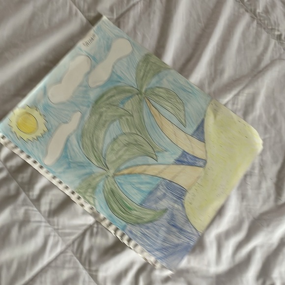 Summer Island Landscape Art Drawing - Picture 4 of 17